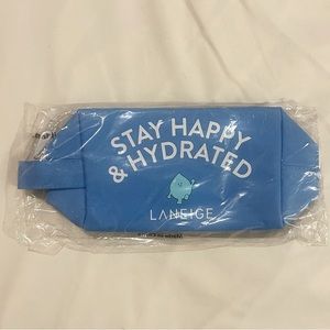 Laneige cosmetics toiletries travel bag blue